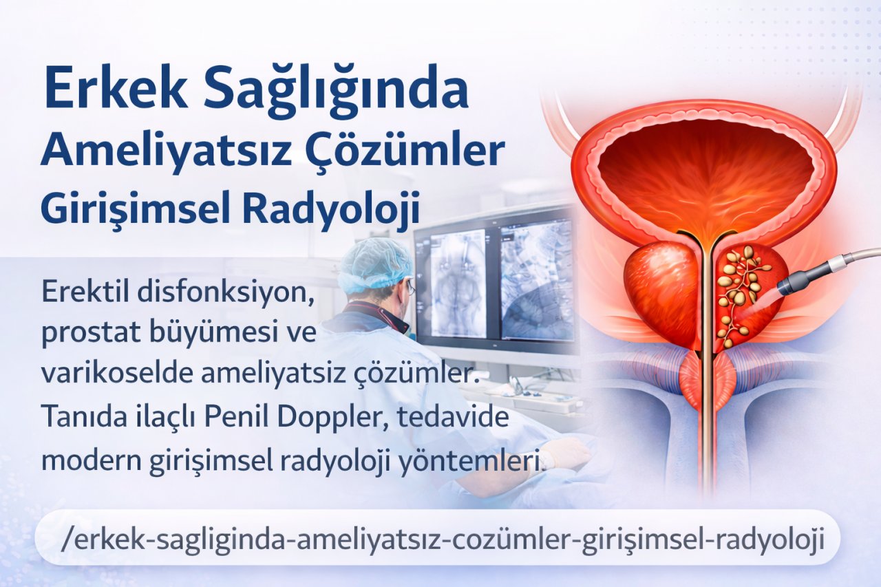Erkek Sağlığında Ameliyatsız Çözümler | Girişimsel Radyoloji